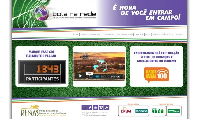 WebSite Bola na Rede